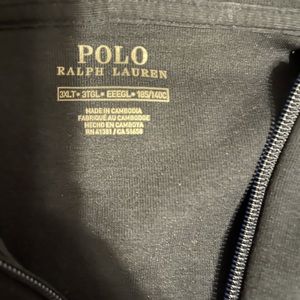 Navy Blue POLO hoodie sweat suit pants 2X, hoodie 3X